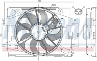 Вентилятор NISSENS 85892