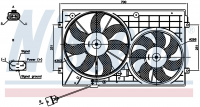 Вентилятор NISSENS 85644