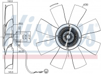 Вискомуфта вентилятора NISSENS 86021