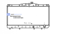 Радиатор охлаждения AKS 812030R