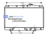 Радиатор охлаждения AKS 382094R