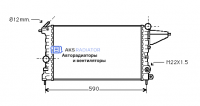 Радиаторы охлаждения двигателя AKS 552161R-1R