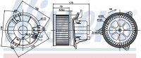 Вентилятор печки NISSENS 87122