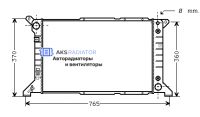 Радиатор охлаждения AKS 322201R