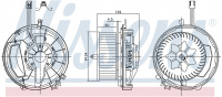 Вентилятор печки NISSENS 87425
