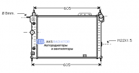 Радиаторы охлаждения двигателя AKS 552029R