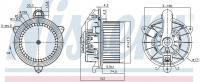 Вентилятор печки NISSENS 87495