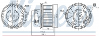 Вентилятор печки NISSENS 87187