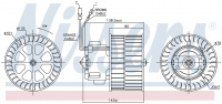 Вентилятор печки NISSENS 87143