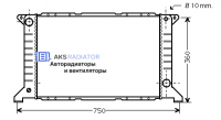 Радиатор охлаждения AKS 322169R