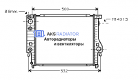 Радиаторы охлаждения двигателя AKS 202099R