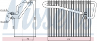 Радиатор испаритель (эвапоратор) NISSENS 92301