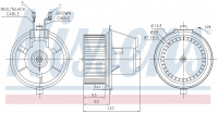 Вентилятор печки NISSENS 87148