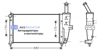 Радиатор охлаждения AKS 302208R