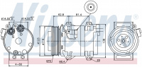 Компрессор кондиционера NISSENS 89070