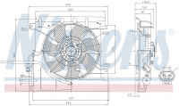 Вентилятор NISSENS 85939