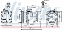 Компрессор кондиционера NISSENS 89187