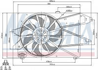 Вентилятор NISSENS 85191