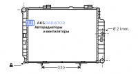 Радиаторы охлаждения двигателя AKS 502287R