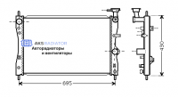 Радиатор охлаждения AKS 522172R