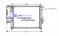 Радиаторы охлаждения двигателя AKS 202122R