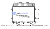 Радиатор охлаждения AKS 202072R