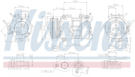 Компрессор кондиционера NISSENS 890693