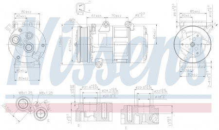 Компрессор кондиционера NISSENS 89326