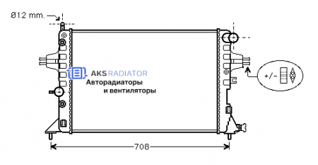 Радиатор охлаждения AKS 552254R