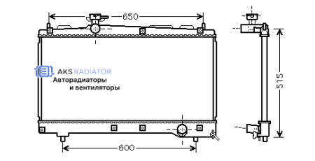 Радиаторы охлаждения двигателя AKS 812331R-1R