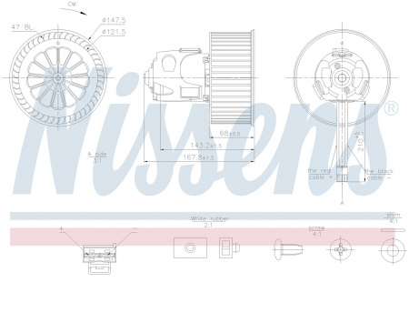 Вентилятор печки NISSENS 87240