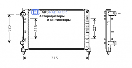 Радиатор охлаждения AKS 302261R
