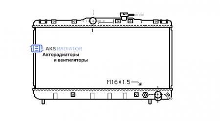 Радиатор охлаждения AKS 812145R