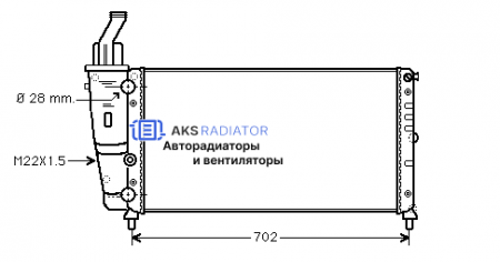 Радиатор охлаждения AKS 302200R