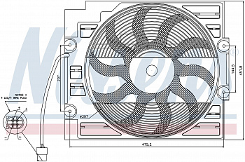 Вентилятор NISSENS 85421