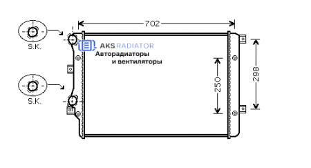Радиатор охлаждения AKS 952206R