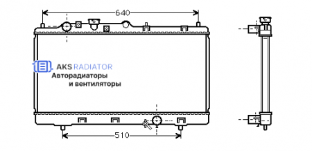 Радиатор охлаждения AKS 452151R