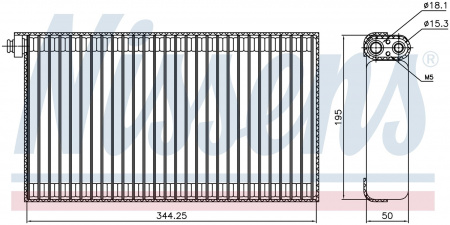 Радиатор испаритель (эвапоратор) NISSENS 92310
