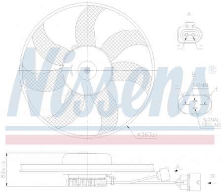 Вентилятор NISSENS 850020