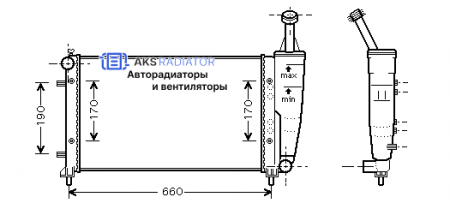 Радиатор охлаждения AKS 302300R