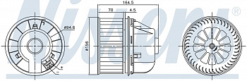 Вентилятор печки NISSENS 87818
