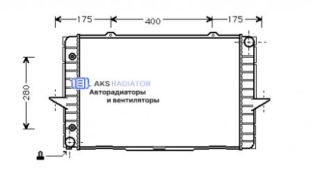 Радиаторы охлаждения двигателя AKS 902064R