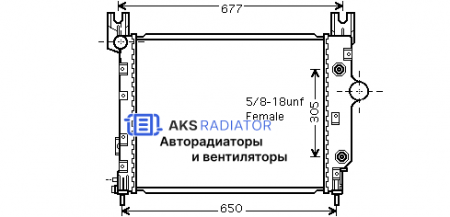 Радиаторы охлаждения двигателя AKS 312091R
