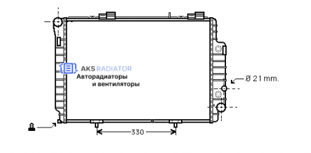 Радиатор охлаждения AKS 502230R