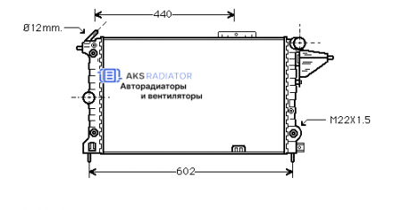 Радиатор охлаждения AKS 552120R