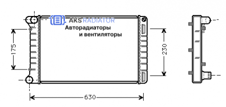 Радиаторы охлаждения двигателя AKS 302212R