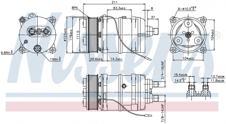 Компрессор кондиционера NISSENS 899919