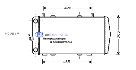 Радиатор охлаждения AKS 692004R