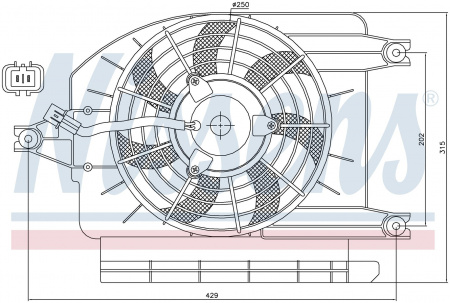 Вентилятор NISSENS 85273