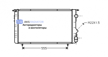 Радиатор охлаждения AKS 602150R
